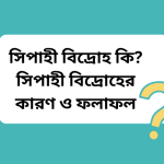 সিপাহী বিদ্রোহ কি? সিপাহী বিদ্রোহের কারণ ও ফলাফল